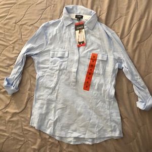 Jones New York 3/4 sleeve polo